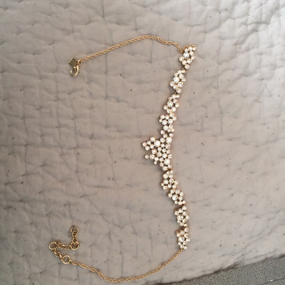 Banana republic gold, crystal statement necklace - Picture 1 of 3